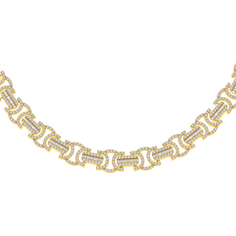 DIAMOND-BAGUETTE-BYZANTINE-LINK-CHAIN-18k-gold-chain-mens-jewelry-front-view-gold-gods