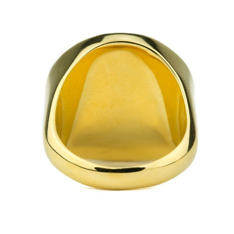 Gold Grecco Pharaoh Ring The Gold Gods back view